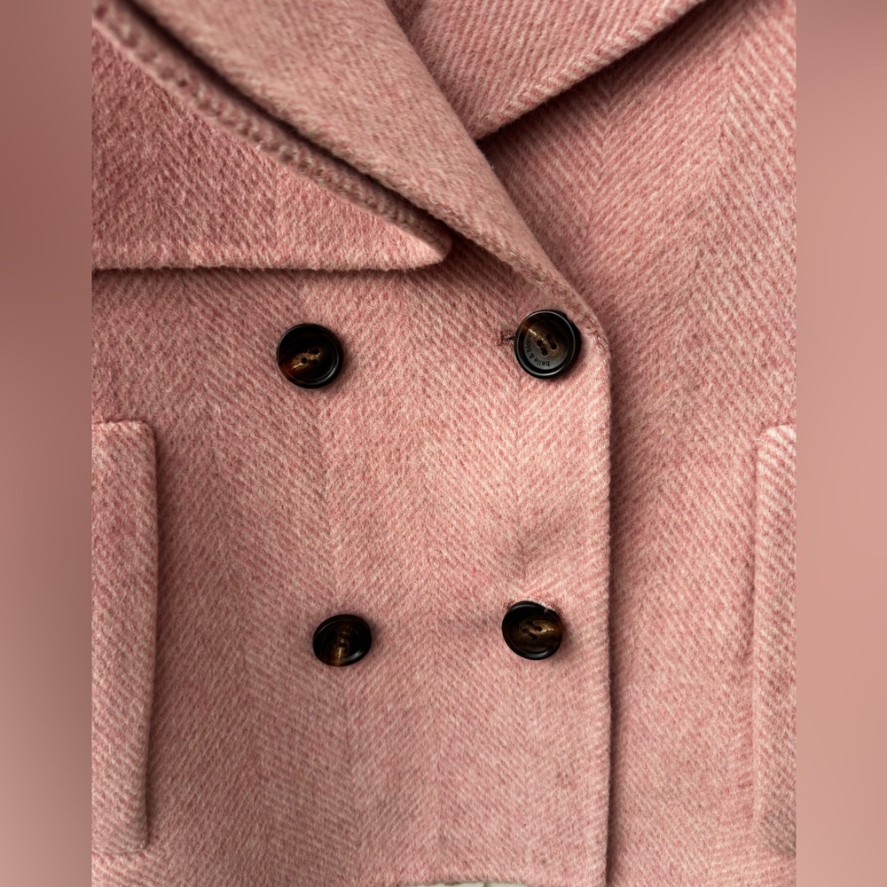 Belle & Bloom Pink Double-Breasted Coat (Designed in Australia) - Picture 11 of 13